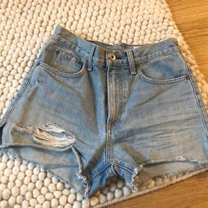 Denim shorts